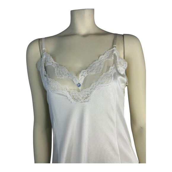 American Vintage Melody Lingerie full slip with lace in white size 38 - Picture 6 of 15